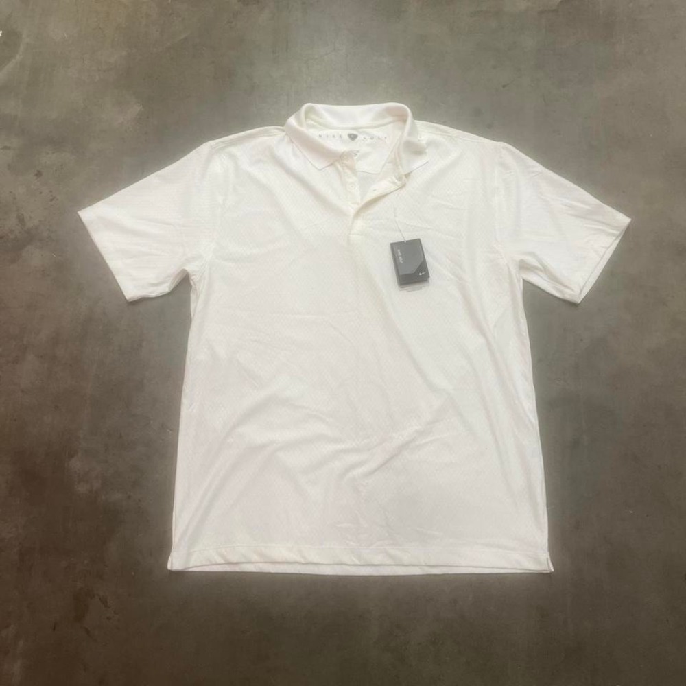 NWT vintage‎ Y2K Nike golf white short sleeve polo